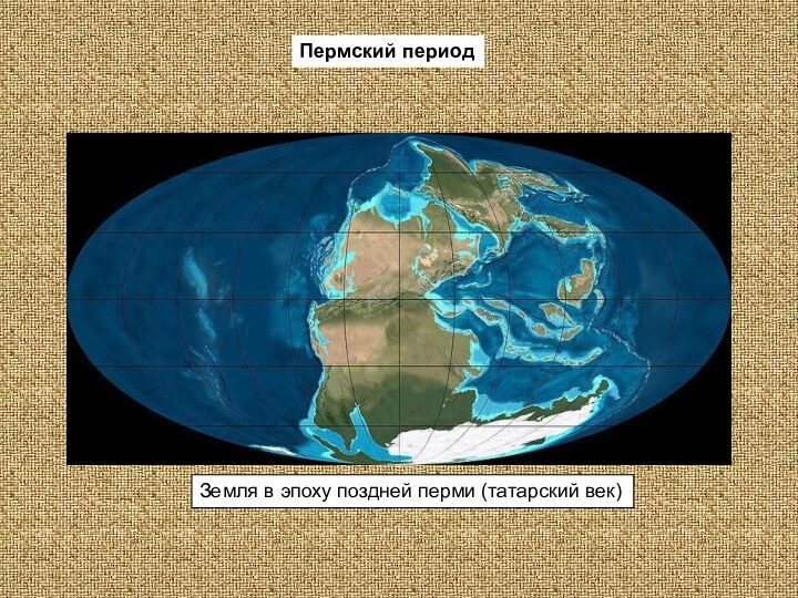 Земля в эпоху поздней перми (татарский век)Пермский период