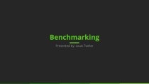 Benchmarking