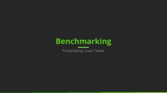 Benchmarking