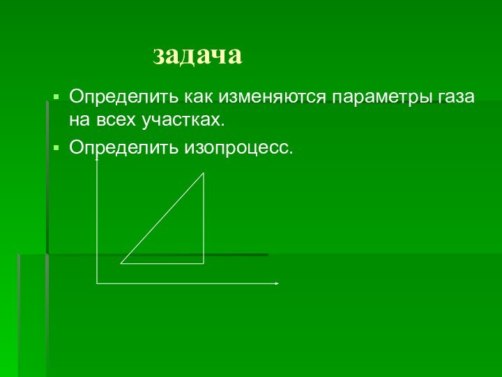 задачаОпределить как изменяются параметры газа на