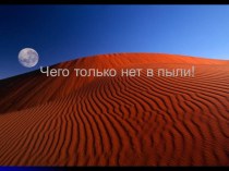 Чего только нет в пыли