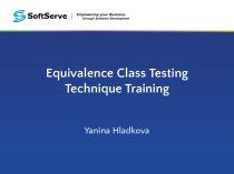 Equivalence class testing technique training