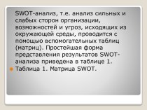 SWOT-анализ