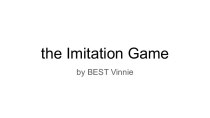 The imitation game
