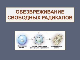 ОБЕЗВРЕЖИВАНИЕ СВОБОДНЫХ РАДИКАЛОВ