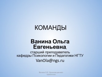 Команды в менеджменте