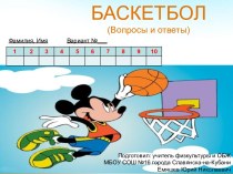 Вопросник по баскетболу