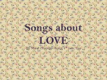 Songs about love