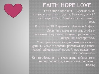 Faith hope love