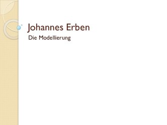 Johannes erben