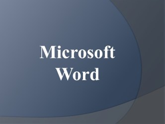 Microsoft word