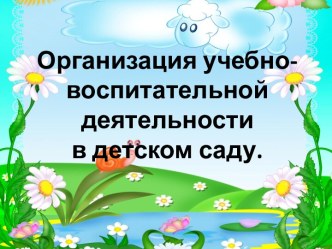 Организация учебно-воспитательной деятельностив детском саду