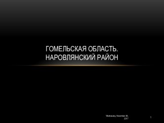 Гомельская область.Наровлянский район