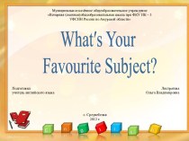 What is your favourite subject