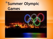 Summer olympic games