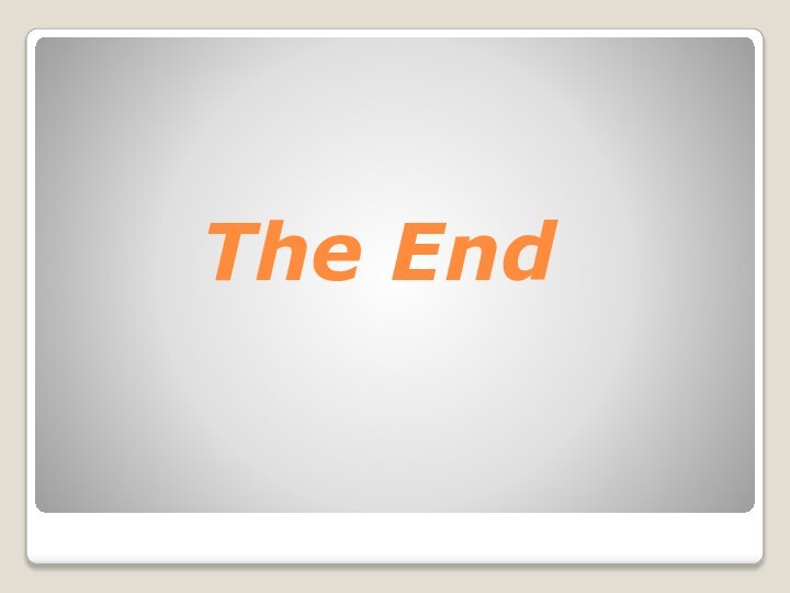 The End