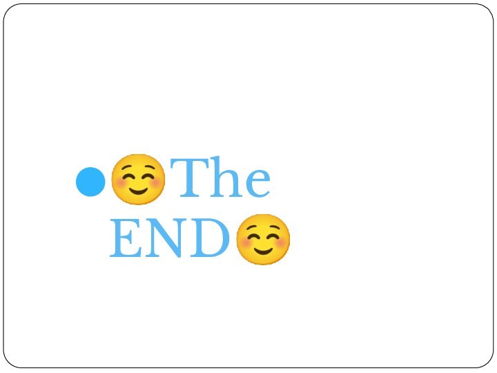 The END