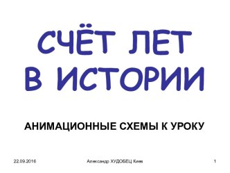 Счёт лет в истории