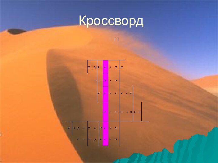 Кроссворд