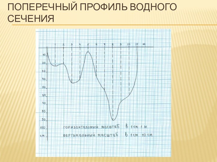 Поперечный профиль водного сечения