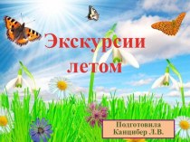 Экскурсии летом