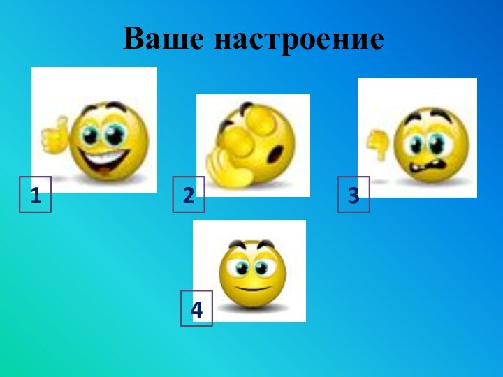 Ваше настроение1234