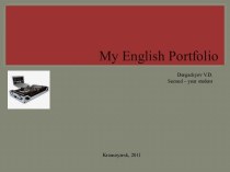 My english portfolio
