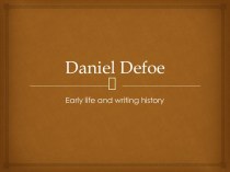 Daniel Defoe