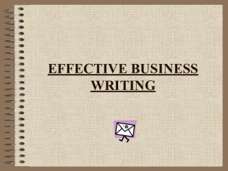 Effective Business Writing