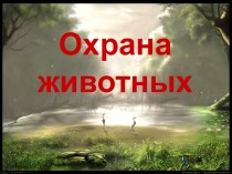 Охрана животных