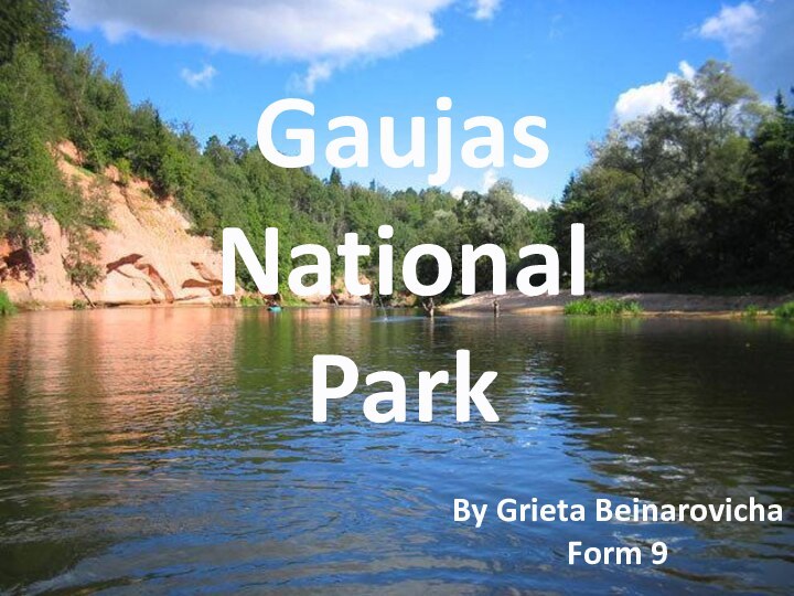 Gaujas National ParkBy Grieta BeinarovichaForm 9