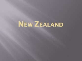 New zealand