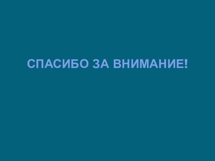 СПАСИБО ЗА ВНИМАНИЕ!