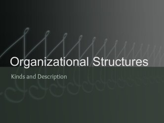 Organizational structures