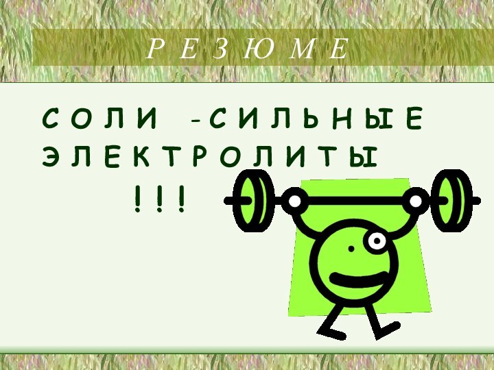 Р Е З Ю М ЕС О Л И  - С