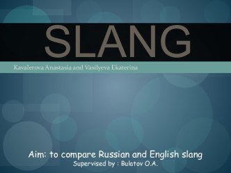 Slang