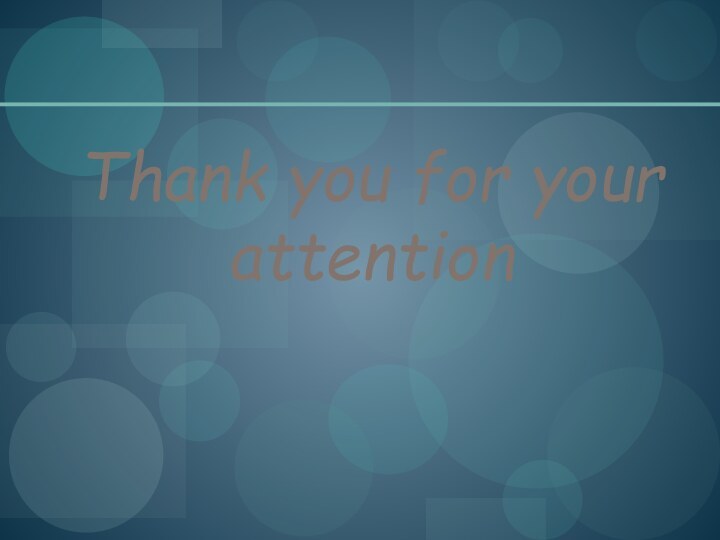 Thank you for your attention