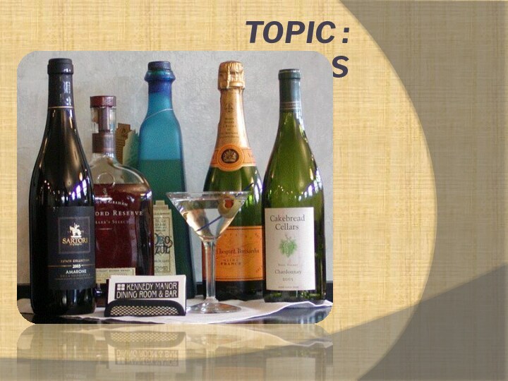 Topic : Alcohols