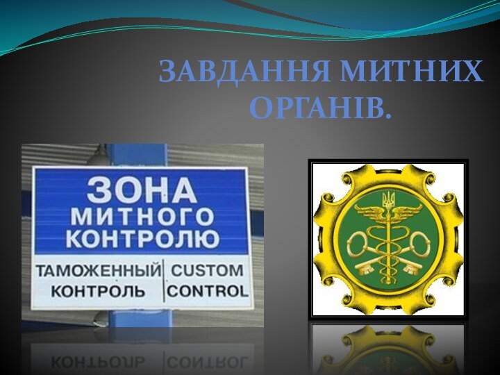 Завдання митних органів.