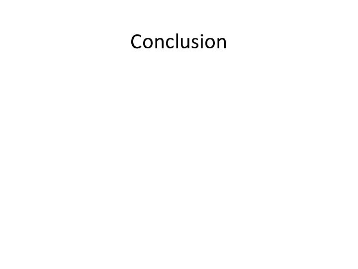 Conclusion