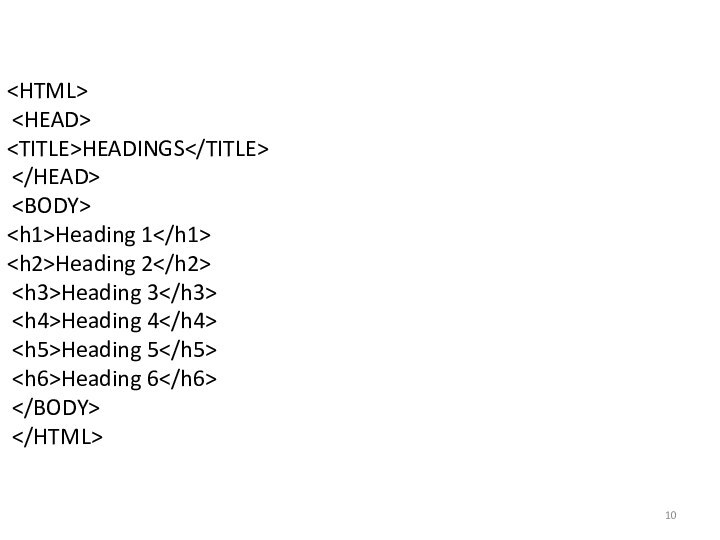 HEADINGS  Heading 1 Heading 2 Heading 3 Heading 4 Heading 5 Heading 6