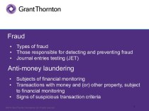 Fraudi. types of fraud