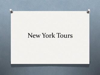 New york tours