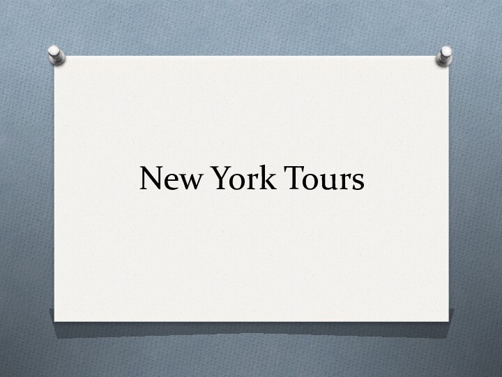 New York Tours