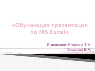 MS Excel