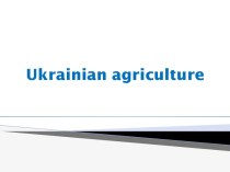 Ukrainian agriculture
