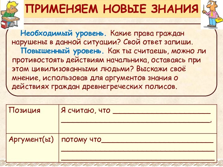 Необходимый уровень. Какие права граждан нарушены в данной ситуации? Свой ответ запиши.Повышенный