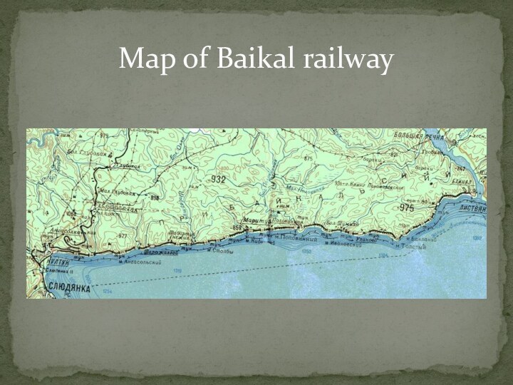 Map of Baikal railway