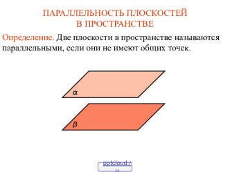 Параллельность плоскостей в пространстве