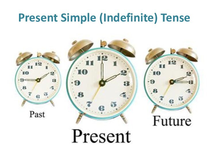 Present Simple (Indefinite) Tense